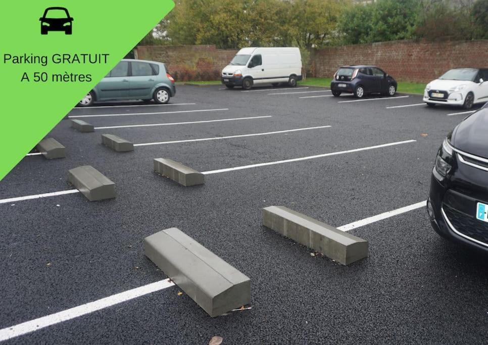 Cosy T2 Wifi Parking Proche Gare Centre Ville Сен-Кантен Екстериор снимка