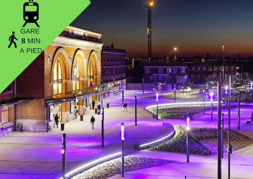 Cosy T2 Wifi Parking Proche Gare Centre Ville Сен-Кантен Екстериор снимка